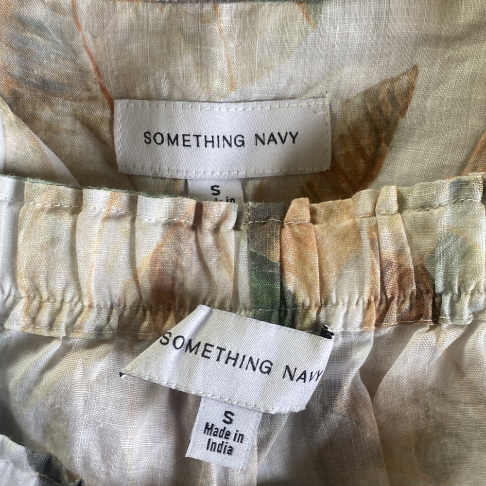 Something Navy Matching Button Down Set Small - image 5